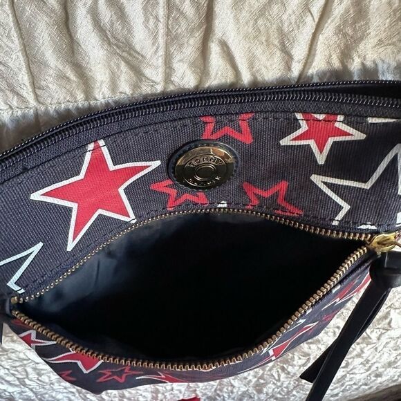 TOMMY Hilfiger Red-White-Blue canvas star crossbody NWT - Picture 6 of 8